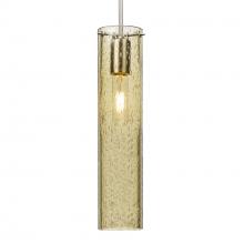 Besa Lighting 1JC-JUNI16GD-SN-L - Besa, Juni 16 Cord Pendant, Gold Bubble, Satin Nickel, 1x60W Medium Base, 15Ft. Cord