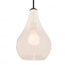 Besa Lighting 1JC-LEONMW-BK - Besa, Leon Cord Pendant, Milky White, Black Finish, 1x60W Medium base