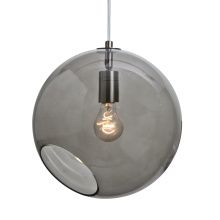 Besa Lighting 1JC-MAESTRO12SM-EDIL-SN - Besa, Maestro 12 Cord Pendant, Smoke, Satin Nickel Finish, 1x5W LED Filament