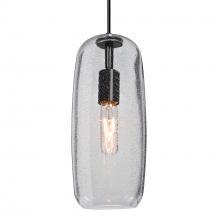 Besa Lighting 1JC-PINOT13CL-BK - Besa, Pinot 13 Cord Pendant, Clear Bubble, Black FInish 1x60W Medium Base