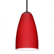 Besa Lighting 1JT-1511RM-BK - Besa Riva 9 Pendant Black Ruby Matte 1x75W Medium Base