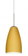 Besa Lighting 1JT-1511VM-LED-SN-L - Besa Riva 9 LED Pendant Vanilla Matte Satin Nickel 1x9W LED, 15Ft. Cord