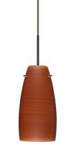 Besa Lighting 1JT-1512CH-LED-BR-L - Besa Tao 10 LED Pendant Cherry Bronze 1x9W LED, 15Ft. Cord
