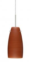 Besa Lighting 1JT-1512CH-LED-SN-L - Besa Tao 10 LED Pendant Cherry Satin Nickel 1x9W LED, 15Ft. Cord