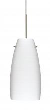 Besa Lighting 1JT-1512KR-SN-L - Besa Tao 10 Pendant Satin Nickel Chalk 1x100W Medium Base, 15Ft. Cord