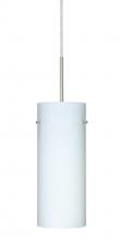 Besa Lighting 1JT-412307-SN-L - Besa Stilo 10 Pendant Satin Nickel Opal Matte 1x100W Medium Base, 15Ft. Cord