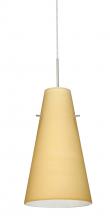 Besa Lighting 1JT-4124VM-SN-L - Besa Cierro Pendant Satin Nickel Vanilla Matte 1x100W Medium Base, 15Ft. Cord