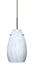 Besa Lighting 1JT-412619-BR-L - Besa Pera 9 Pendant Bronze Carrera 1x100W Medium Base, 15Ft. Cord