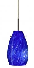 Besa Lighting 1JT-412686-BR-L - Besa Pera 9 Pendant Bronze Blue Cloud 1x100W Medium Base, 15Ft. Cord