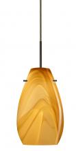 Besa Lighting 1JT-4126HN-LED-BR-L - Besa Pera 9 LED Pendant Honey Bronze 1x9W LED, 15Ft. Cord