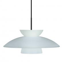 Besa Lighting 1JT-451325-BK - Besa Trilo 15 Pendant Black Frost 1x75W Medium Base