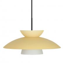 Besa Lighting 1JT-451397-BK - Besa Trilo 15 Pendant Black Champagne 1x75W Medium Base