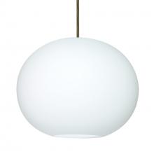 Besa Lighting 1JT-477507-LED-BR - Besa Jordo LED Pendant 1JT Opal Matte Bronze 1x11W LED