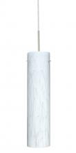 Besa Lighting 1JT-722419-LED-SN-L - Besa Stilo 16 LED Pendant 1Jt Carrera Satin Nickel 1x9W LED, 15Ft. Cord