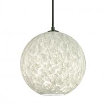 Besa Lighting 1JT-COCO819-BK - Besa Coco 8 Pendant, Carrera, Black Finish, 1x60W Medium Base