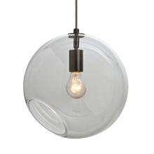 Besa Lighting 1JT-MAESTRO12CL-BR-L - Besa, Maestro 12 Cord Pendant, Clear, Bronze Finish, 1x60W Medium base, 15Ft Option