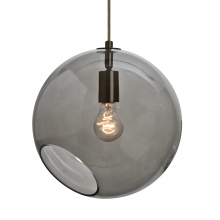 Besa Lighting 1JT-MAESTRO12SM-EDIL-BR-L - Besa, Maestro 12 Cord Pendant, Smoke, Bronze Finish, 1x5W LED Filament, 15Ft Option
