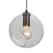 Besa Lighting 1JT-MAESTRO8CL-EDIL-BR-L - Besa, Maestro 8 Cord Pendant, Clear, Bronze Finish, 1x5W LED Filament, 15Ft Option