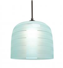 Besa Lighting 1JT-MITZI10CY-LED-BR - Besa, Mitzi 10 Cord Pendant, Cyan, Bronze Finish, 1x9W LED