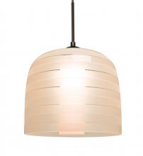 Besa Lighting 1JT-MITZI10SA-BR - Besa, Mitzi 10 Cord Pendant, Salmon, Bronze Finish, 1x40W Medium Base