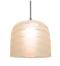 Besa Lighting 1JT-MITZI10SA-SN - Besa, Mitzi 10 Cord Pendant, Salmon, Satin Nickel Finish, 1x40W Medium Base