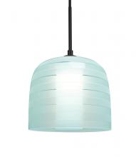Besa Lighting 1JT-MITZI7CY-LED-BK - Besa, Mitzi 7 Cord Pendant, Cyan, Black Finish, 1x9W LED