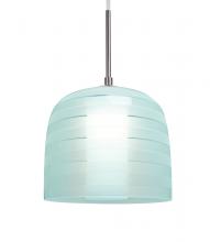 Besa Lighting 1JT-MITZI7CY-LED-SN - Besa, Mitzi 7 Cord Pendant, Cyan, Satin Nickel Finish, 1x9W LED