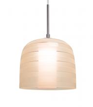 Besa Lighting 1JT-MITZI7SA-LED-SN - Besa, Mitzi 7 Cord Pendant, Salmon, Satin Nickel Finish, 1x9W LED