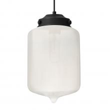 Besa Lighting 1JT-OLINFR-BK - Besa Olin Pendant Black Frost 1x60W Medium Base T10