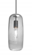 Besa Lighting 1JT-PINOT13CL-BK - Besa, Pinot 13 Cord Pendant, Clear Bubble, Black FInish 1x60W Medium Base