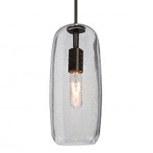 Besa Lighting 1JT-PINOT13CL-EDIL-BR - Besa, Pinot 13 Cord Pendant, Clear Bubble, Bronze FInish 1x4W LED Filament