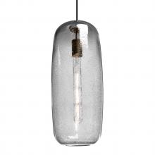 Besa Lighting 1JT-PINOT18CL-BK-L - Besa, Pinot 18 Cord Pendant, Clear Bubble, Black FInish 1x60W Medium Base, 15Ft. Cord