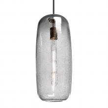 Besa Lighting 1JT-PINOT18CL-EDIL-BR - Besa, Pinot 18 Cord Pendant, Clear Bubble, Bronze FInish 1x40W LED Filament