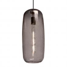 Besa Lighting 1JT-PINOT18SM-BK - Besa, Pinot 18 Cord Pendant, Smoke Bubble, Black FInish 1x60W Medium Base