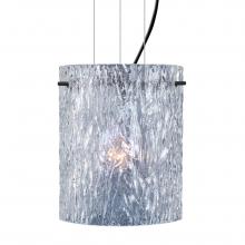 Besa Lighting 1KG-400600-BK - Besa Pendant Tamburo 8 Black Clear Stone 1x100W Medium Base