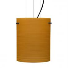 Besa Lighting 1KG-4006OK-BK - Besa Pendant Tamburo 8 Black Oak 1x100W Medium Base
