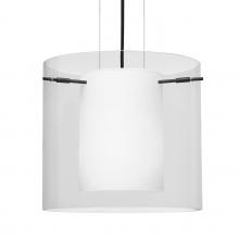 Besa Lighting 1KG-C18407-BK - Besa Pendant Pahu 12 Black Clear 1x100W MAX E26 Base