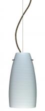 Besa Lighting 1KX-1512KR-LED-BR-L - Besa Tao 10 LED Cable Pendant Chalk Bronze 1x9W LED, 15Ft. Cord