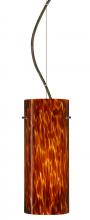 Besa Lighting 1KX-412318-LED-BR - Besa Stilo 10 LED Cable Pendant Amber Cloud Bronze 1x9W LED