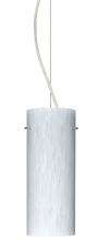 Besa Lighting 1KX-412319-LED-SN-L - Besa Stilo 10 LED Cable Pendant Carrera Satin Nickel 1x9W LED, 15Ft. Cord