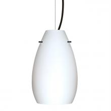 Besa Lighting 1KX-412607-BK - Besa Pera 9 Cable Pendant Opal Matte Black 1x100W MAX E26 Base