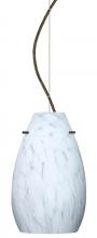 Besa Lighting 1KX-412619-LED-BR-L - Besa Pera 9 LED Pendant Carrera Bronze 1x9W LED, 15Ft. Cord