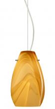 Besa Lighting 1KX-4126HN-SN-L - Besa Pera 9 Cable Pendant Honey Satin Nickel 1x100W Medium Base, 15Ft. Cord