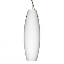 Besa Lighting 1KX-412707-BR-L - Besa Pendant Suzi 18 Bronze Opal Matte 1x150W Medium Base A21, 15Ft. Cord