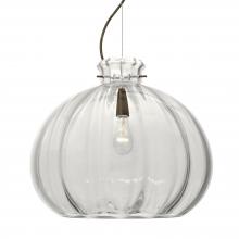 Besa Lighting 1KX-464588-BR-L - Besa Pendant Pinta 12 Clear Bronze 1x100W Medium Base, 15Ft. Cord