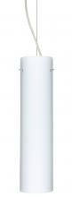 Besa Lighting 1KX-722407-SN-L - Besa Stilo 16 Pendant Opal Matte Satin Nickel 1x100W Medium Base, 15Ft. Cord
