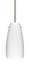 Besa Lighting 1TT-1512KR-SN-L - Besa Tao 10 Stem Pendant Satin Nickel Chalk 1x100W Medium Base, 15Ft. Cord