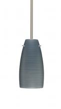 Besa Lighting 1TT-1512TN-SN-L - Besa Tao 10 Stem Pendant Satin Nickel Titan 1x100W Medium Base, 15Ft. Cord