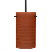 Besa Lighting 1TT-4005CH-BK - Besa Tamburo 5 Stem Pendant, Black Cherry 1x100W Medium Base
