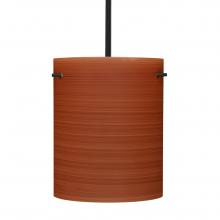 Besa Lighting 1TT-4006CH-BK - Besa Stem Pendant Tamburo 8 Black Cherry 1x100W Medium Base